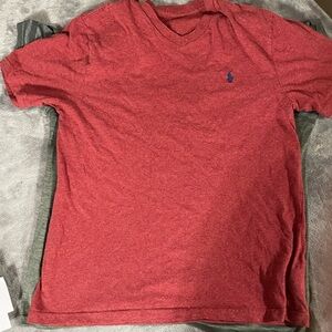 Red polo tee